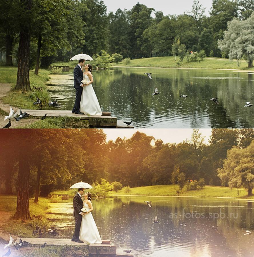 обработка свадебных фотографий до и после